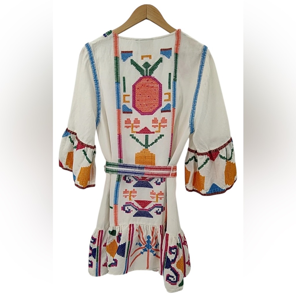 FARM Rio Jimena Embroidered Mini Dress Large NWOT - Picture 6 of 16